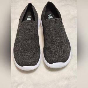 Athletic Works Black and White Sneakers with Slip-On Design